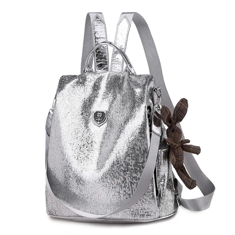 2022 Hot selling Casual Women Backpacks PU Leather Anti-Theft Black Backpack Girls School Shoulder Bag with Bear Black/Silver
2022 Hot selling Casual Women Backpacks PU Leather Anti-Theft Black Backpack Girls School Shoulder Bag with Bear Black/Silver