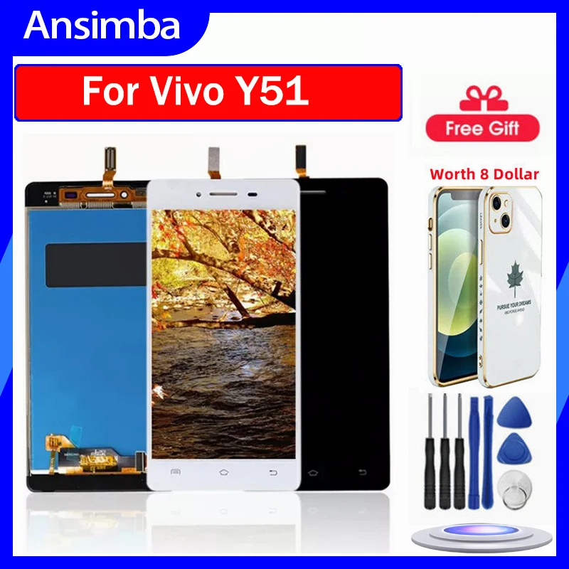 Ansimba 5.0'' Original LCD For Vivo Y51 2015 LCD Touch Screen And Digitizer Assembly Replacement Accessories For Vivo Y51 2015
Ansimba 5.0'' Original LCD For Vivo Y51 2015 LCD Touch Screen And Digitizer Assembly Replacement Accessories For Vivo Y51 2015
