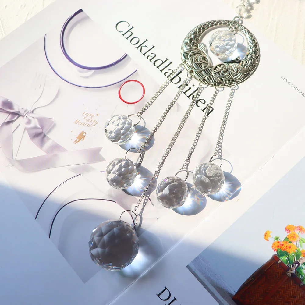 Crystal Round Ball Crystal Wind Chime Dream Catchers Curtain Wind Bells Hanging Ornament Home Room Garden Wall Window Decoration
Crystal Round Ball Crystal Wind Chime Dream Catchers Curtain Wind Bells Hanging Ornament Home Room Garden Wall Window Decoration