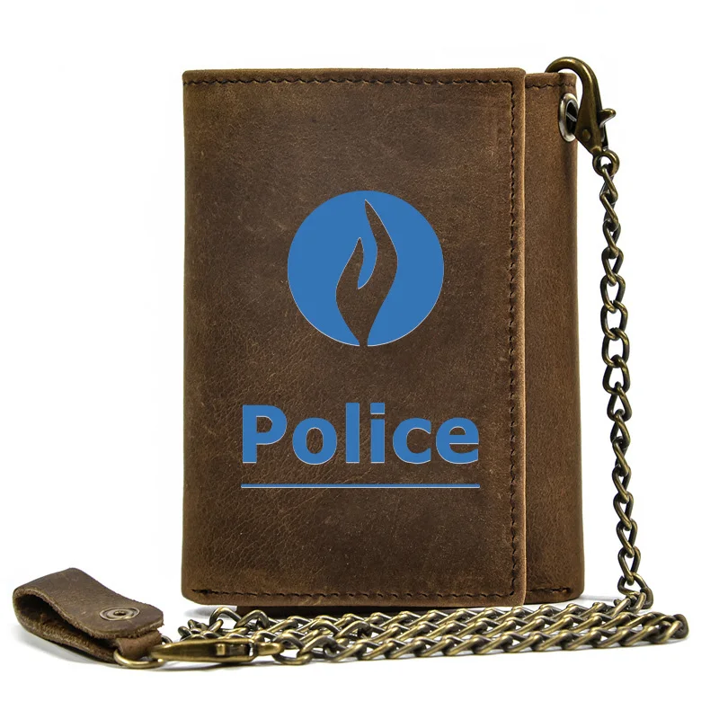 Genuine Leather Men Wallet Anti Theft Hasp With Iron Chain The Kingdom of Belgium Badge Cover Card Holder Rfid Short Purse
Genuine Leather Men Wallet Anti Theft Hasp With Iron Chain The Kingdom of Belgium Badge Cover Card Holder Rfid Short Purse