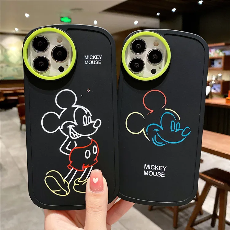 

Disney Couple Mickey Mouse suitable for iPhone7/8/11/13/12promax phone case silicone apple xR/8p anti-drop frosted soft shell