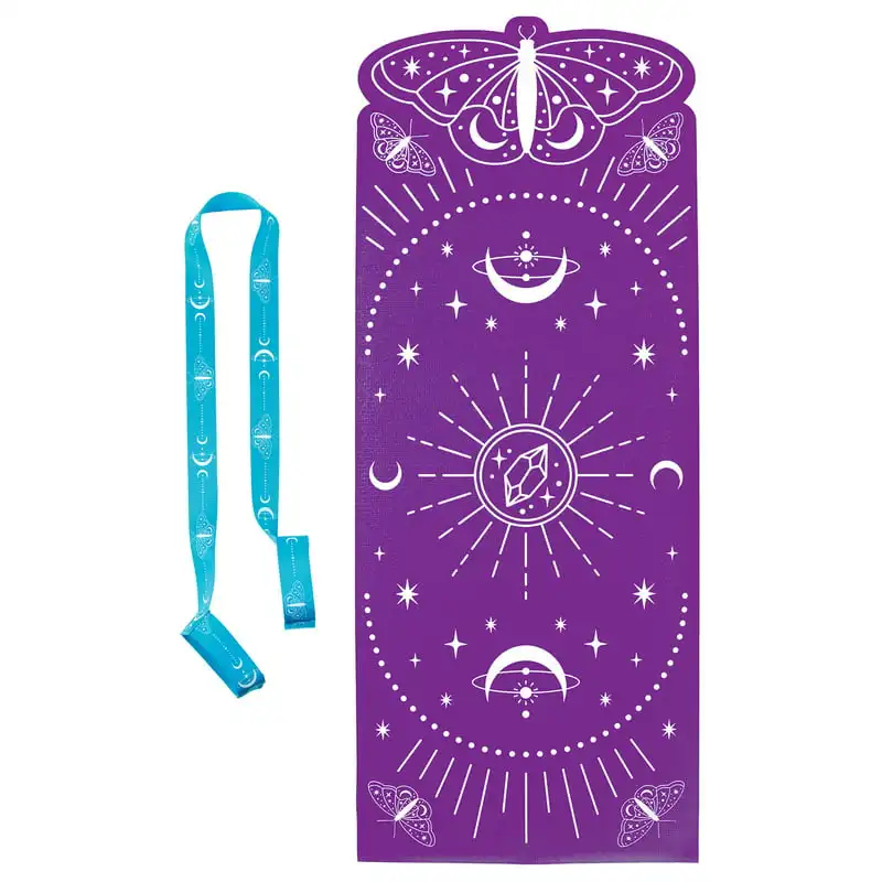 

Celestial Purple Yoga Mat & Teal Carrying Strap - 24x60" Mat, Teens Tweens & Girls Ages 6+
