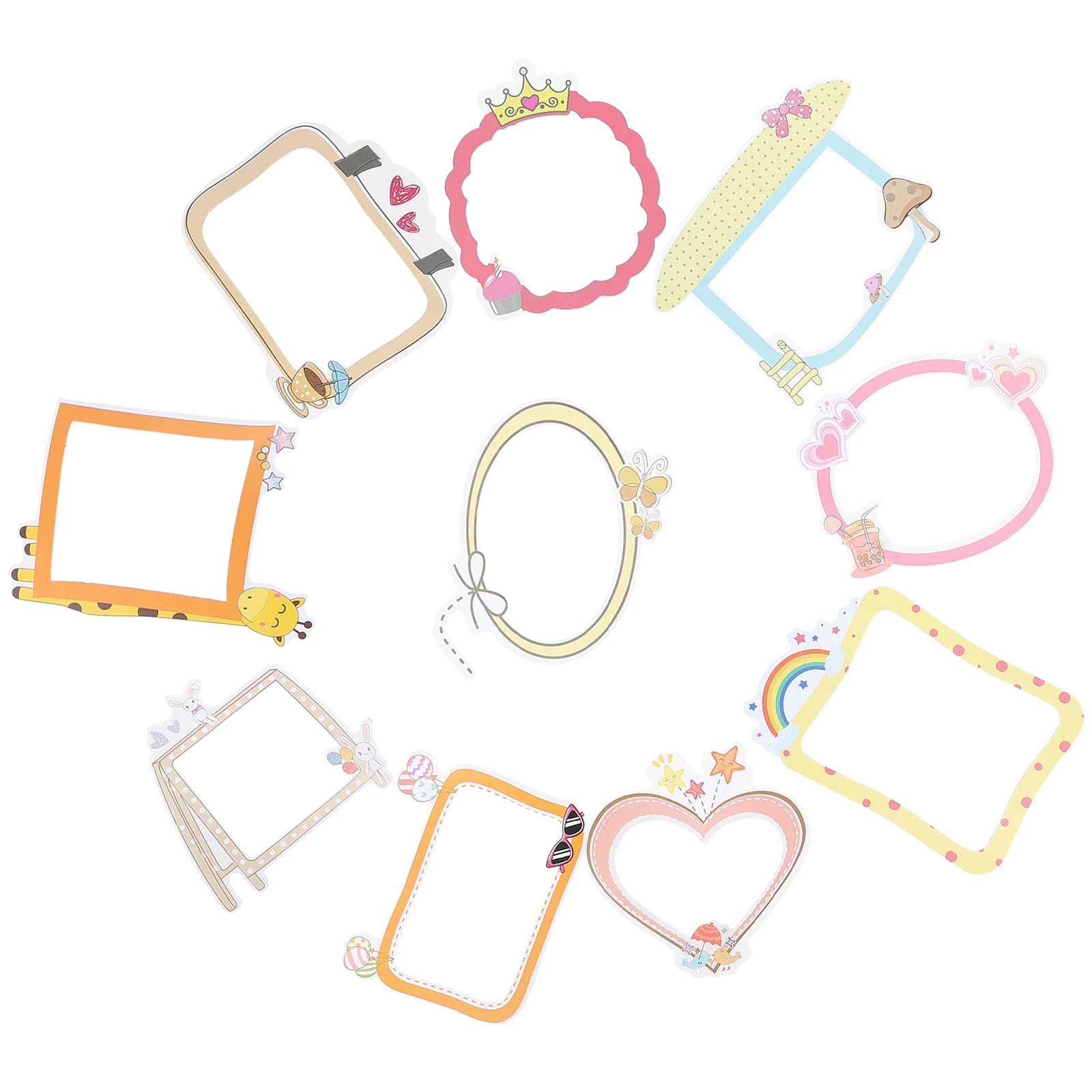 10 Pcs Cartoon Photo Frame Stickers Notebook Scrapbook DIY Album Craft Paper Decoration Journal Baby
10 Pcs Cartoon Photo Frame Stickers Notebook Scrapbook DIY Album Craft Paper Decoration Journal Baby
