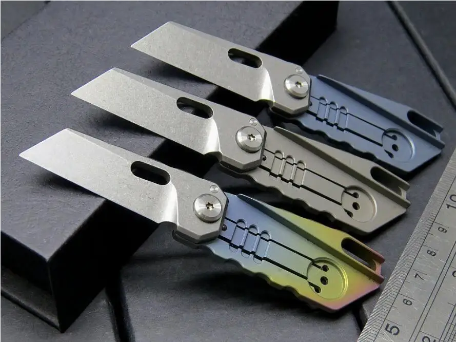 YF-EF9 Folding Knife Keychain Knife S35vn Blade Titanium Alloy Handle CNC stone wash Ball bearing Pocket hunting Survival Knife
YF-EF9 Folding Knife Keychain Knife S35vn Blade Titanium Alloy Handle CNC stone wash Ball bearing Pocket hunting Survival Knife