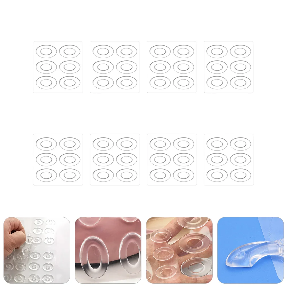 48 Pcs Practical Heel Grips Reusable Anti-wear Stickers Eyelet Stickers (Transparent)
48 Pcs Practical Heel Grips Reusable Anti-wear Stickers Eyelet Stickers (Transparent)