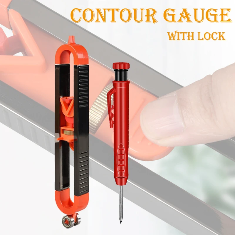 Multifunction Contour Gauge Duplicator Shape Profile Scribing Ruler with Lock for Floor Tile Woodworking Measuring Copy Template
Multifunction Contour Gauge Duplicator Shape Profile Scribing Ruler with Lock for Floor Tile Woodworking Measuring Copy Template