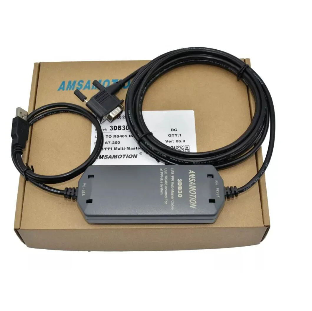 3DB30 For Siemens S7-200 PLC Programming Cable Industry Grade 3DB30 USB PPI Support SMART 700/1000 TP177A HMI
3DB30 For Siemens S7-200 PLC Programming Cable Industry Grade 3DB30 USB PPI Support SMART 700/1000 TP177A HMI