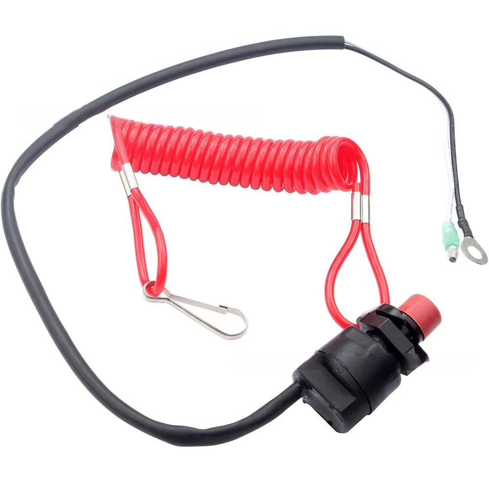 Universal Boat Engine Motor Kill Emergency Stop Switch & Lanyard For Yamaha Honda Tohatsu Marine Outboard Motors ATV 27.5cm
Universal Boat Engine Motor Kill Emergency Stop Switch & Lanyard For Yamaha Honda Tohatsu Marine Outboard Motors ATV 27.5cm