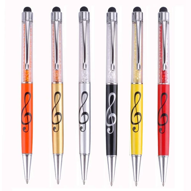 

Stylus Pen Crystal Capacitive Ballpoint Pen Diamond Retractable Music Note Pens For All Touch-Screen Device