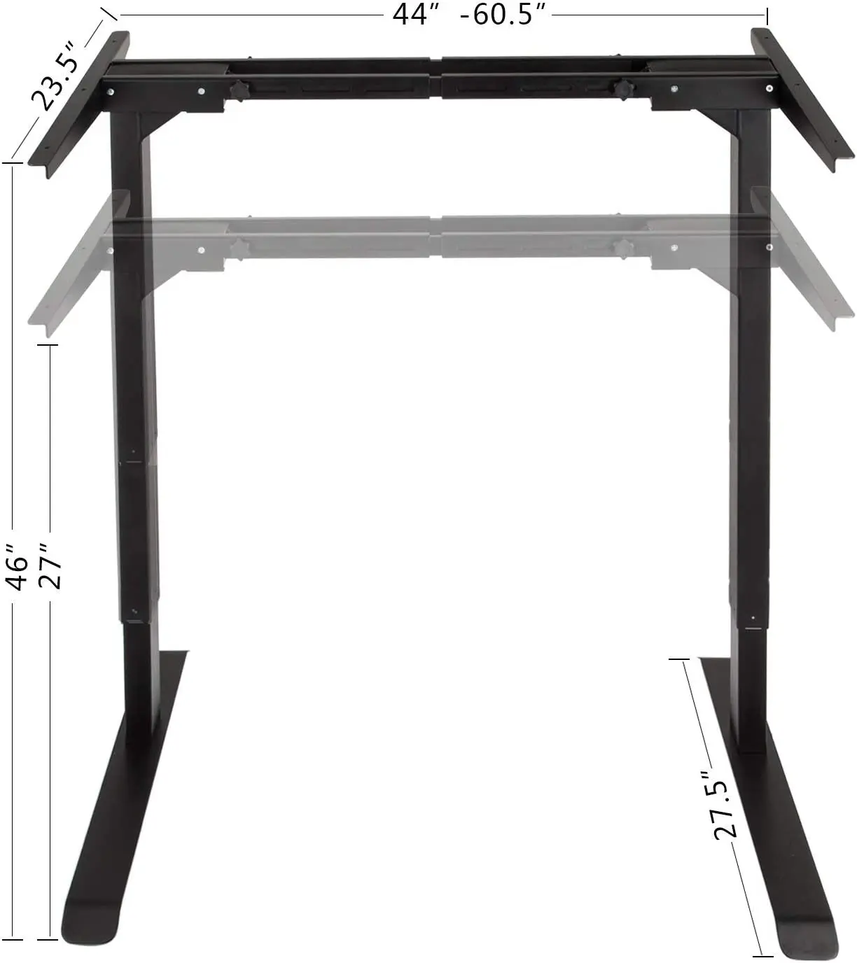 Electric Standing Desk Black Height Adjustable Sit Stand Workstation Frame Only
Electric Standing Desk Black Height Adjustable Sit Stand Workstation Frame Only