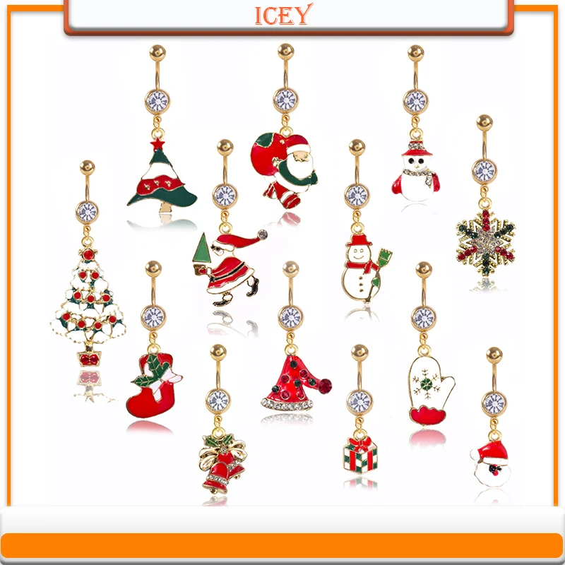1pc Christmas belly ring Snowman navel stud Christmas tree belly navel jewelry bell belly button ring hat navel piercing
1pc Christmas belly ring Snowman navel stud Christmas tree belly navel jewelry bell belly button ring hat navel piercing