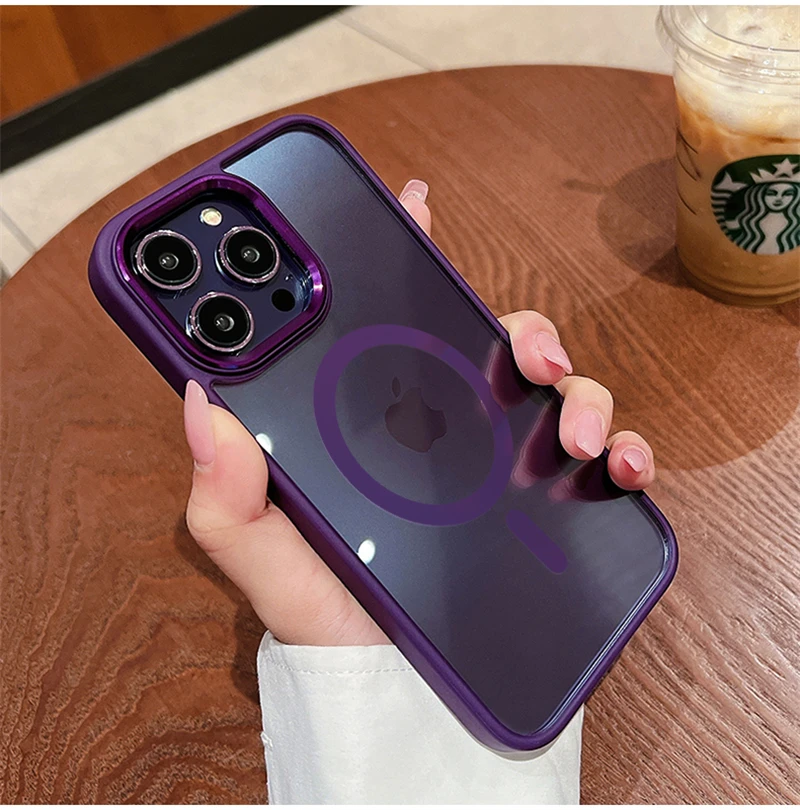 Luxury Transparent Metal Camera Bezel Acrylic Back Cover for IPhone 11 12 13 14 Pro Max Magsafe Magnetic Wireless Charging Case
Luxury Transparent Metal Camera Bezel Acrylic Back Cover for IPhone 11 12 13 14 Pro Max Magsafe Magnetic Wireless Charging Case