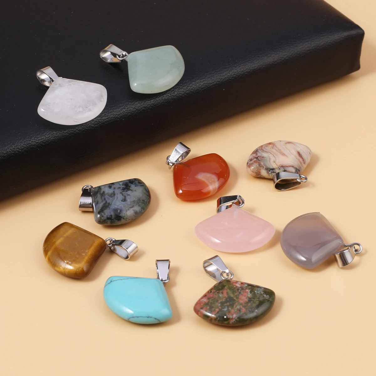 Natural Stone Sector Shape Pendants Mix Color Quartz High-quality for Jewelry Making Diy Women Necklace Earring Reiki Heal Gifts
Natural Stone Sector Shape Pendants Mix Color Quartz High-quality for Jewelry Making Diy Women Necklace Earring Reiki Heal Gifts