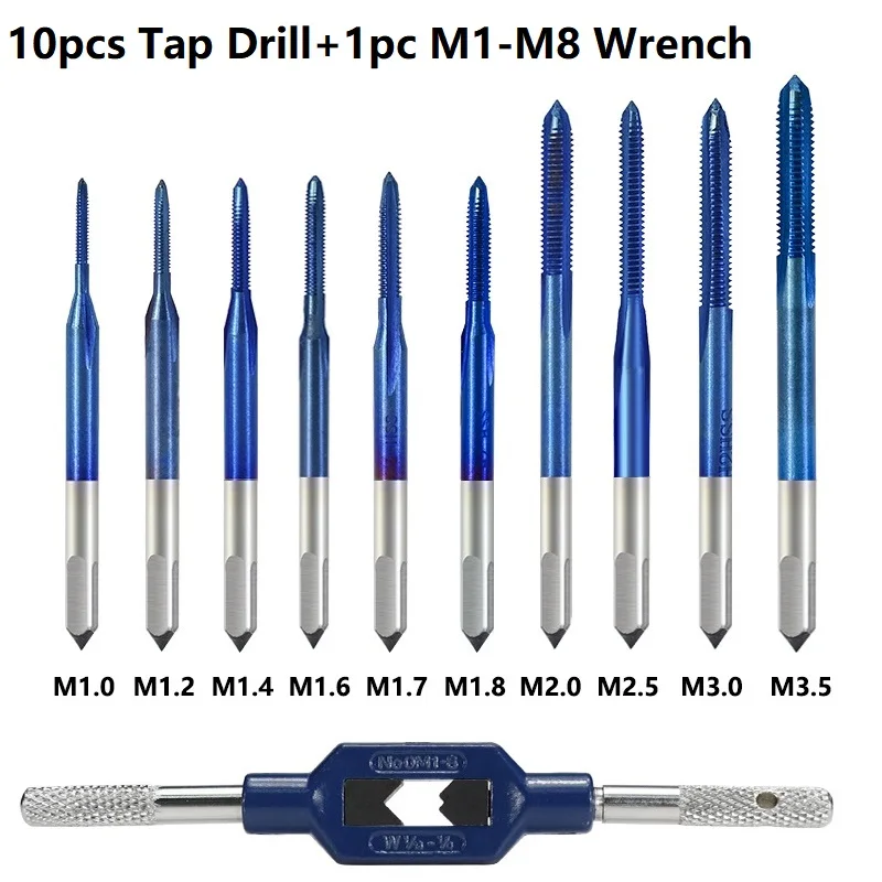 Метчики для резьбы XCAN M1-M3.5, 10 шт.
Метчики для резьбы XCAN M1-M3.5, 10 шт.