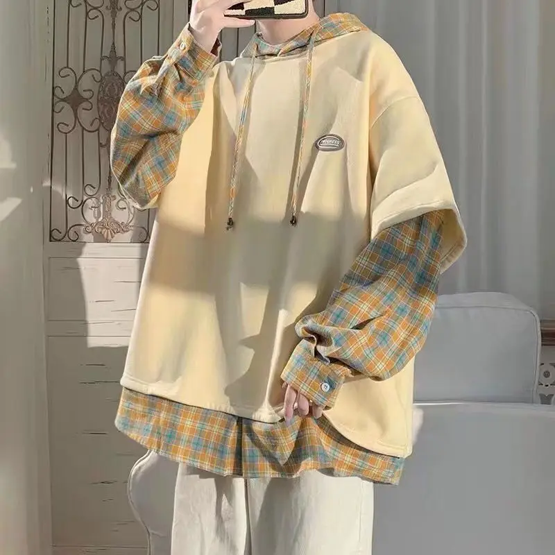 Men's sweater Autumn hooded clothes Spring and autumn loose large fashion brand high street ruffian handsome fried street coat
Men's sweater Autumn hooded clothes Spring and autumn loose large fashion brand high street ruffian handsome fried street coat