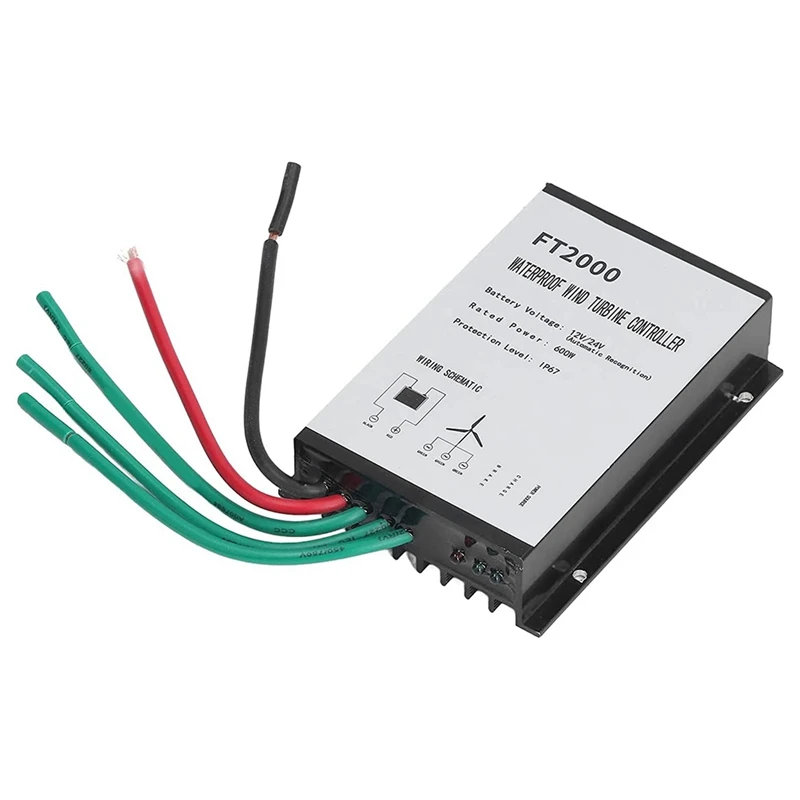 1 PCS 12V 24V 600W R Ip67waterproof FT2000 Wind Turbine Charge Controller Wind Generator Charge Regulator
1 PCS 12V 24V 600W R Ip67waterproof FT2000 Wind Turbine Charge Controller Wind Generator Charge Regulator