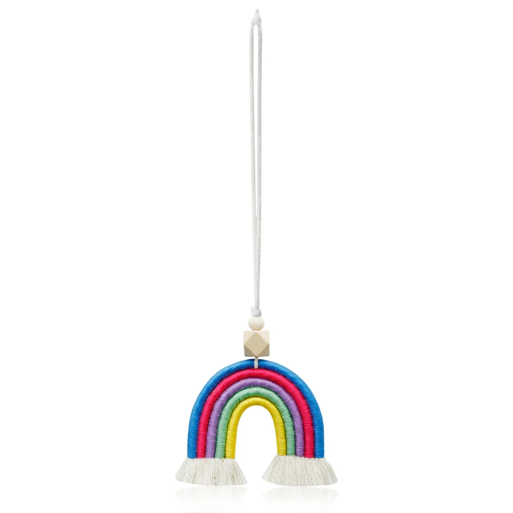 Household Decor Hand-woven New Rainbow Ornaments With Macrame Car Ornaments Rainbow Hanging Ornaments Delicate Tassel
Household Decor Hand-woven New Rainbow Ornaments With Macrame Car Ornaments Rainbow Hanging Ornaments Delicate Tassel