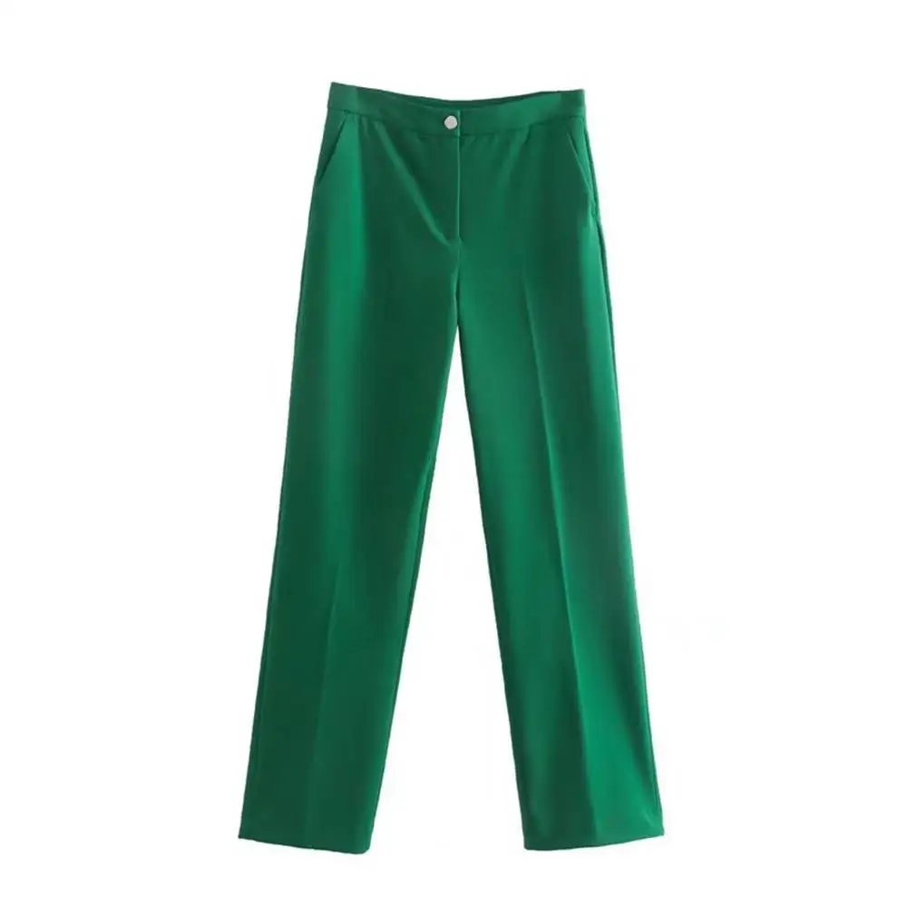 MESTTRAF Sexy Design 2022 Women Green Office Wear Straight Pants Vintage High Waist Zipper Side Pocket Female Long Trousers
MESTTRAF Sexy Design 2022 Women Green Office Wear Straight Pants Vintage High Waist Zipper Side Pocket Female Long Trousers