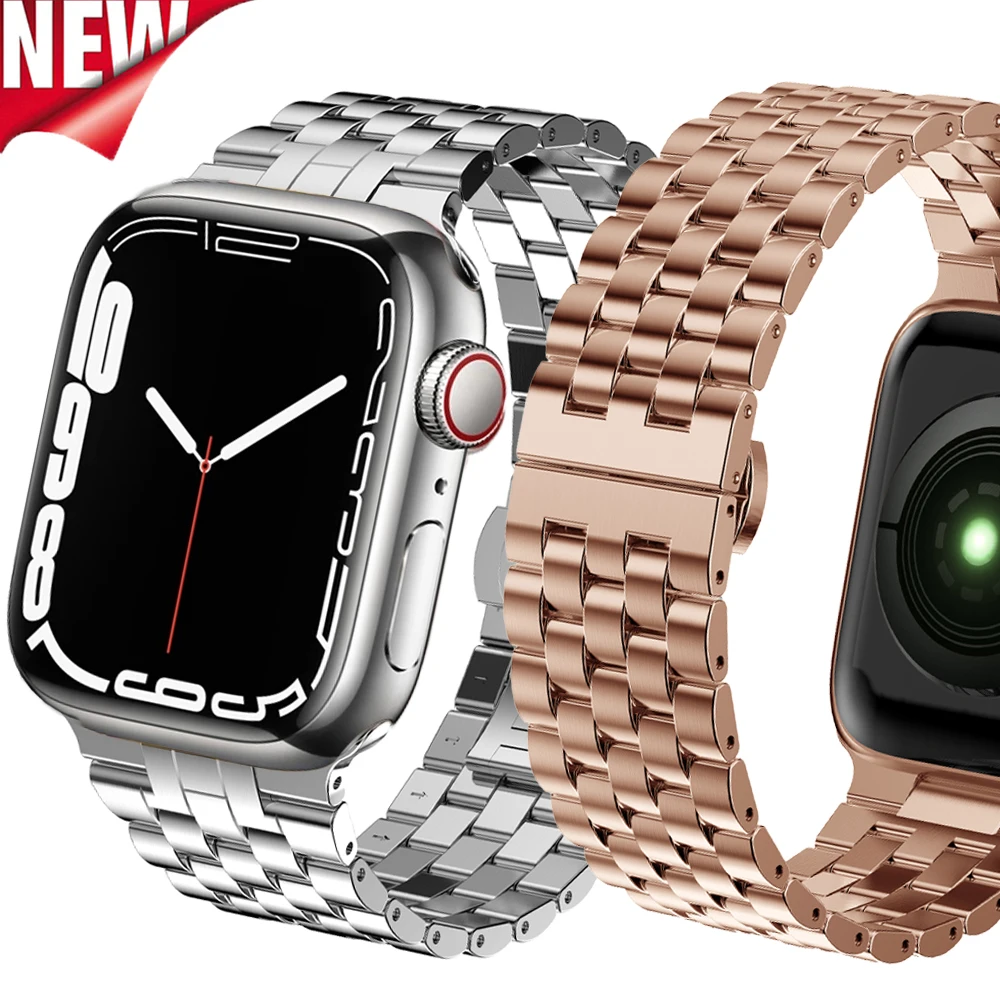 Luxury Metal Strap for iWatch Band Series SE/6/5/4/3/2 38 42mm 40 44mm Stainless Steel Link Bracelet For Apple watch 7 41mm 45mm
Luxury Metal Strap for iWatch Band Series SE/6/5/4/3/2 38 42mm 40 44mm Stainless Steel Link Bracelet For Apple watch 7 41mm 45mm