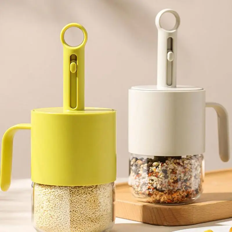 Spice Jar With Spoon Reusable Condiment Holder For Spices Storage Jar With Spoon For Barbecue Picnic Kitchen Household Supplies
Spice Jar With Spoon Reusable Condiment Holder For Spices Storage Jar With Spoon For Barbecue Picnic Kitchen Household Supplies