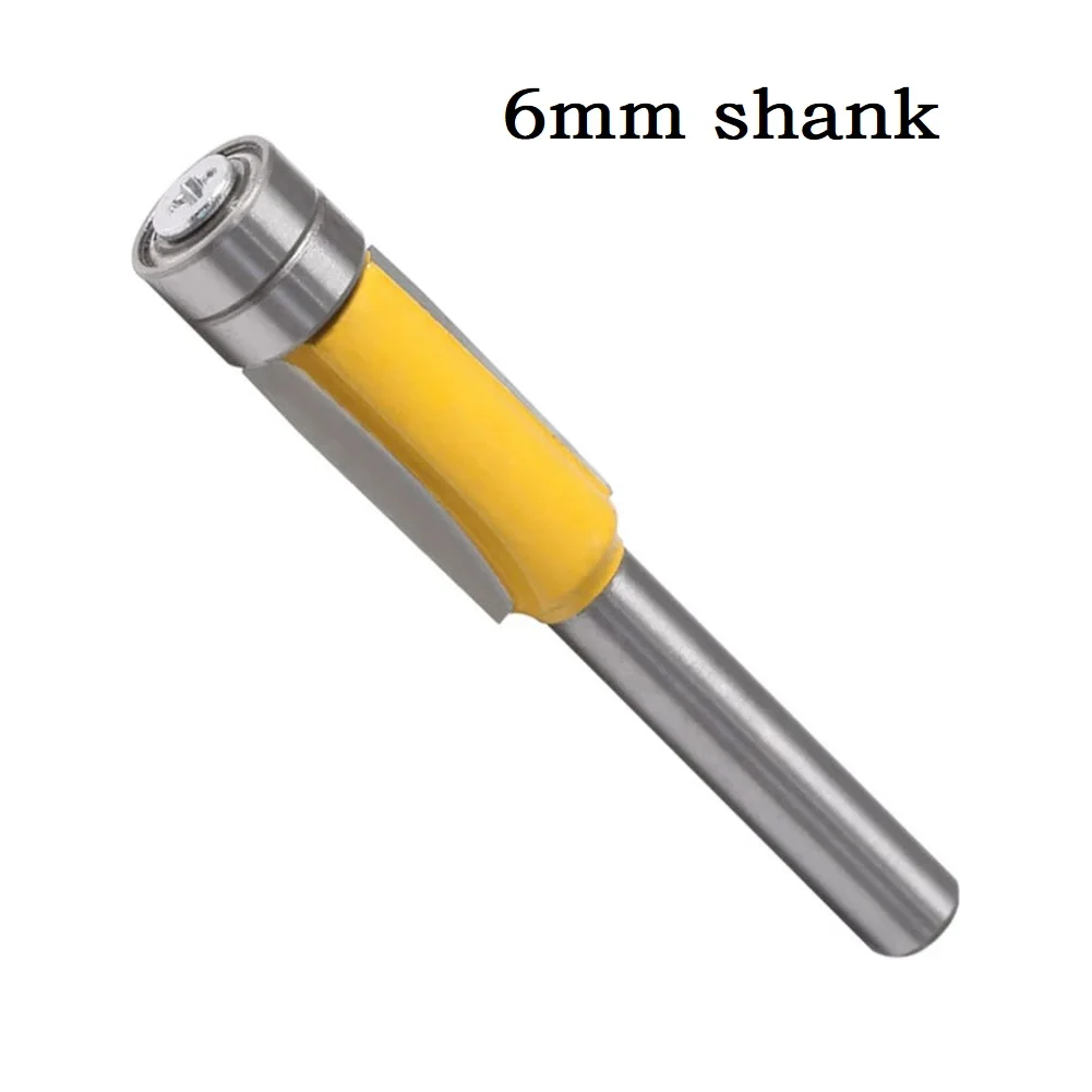 1pc 6mm Shank Carbide Straight Flush Trimming Router Bit Double Bearing Milling Cutter Router Bit For Wood Woodworking Tools
1pc 6mm Shank Carbide Straight Flush Trimming Router Bit Double Bearing Milling Cutter Router Bit For Wood Woodworking Tools