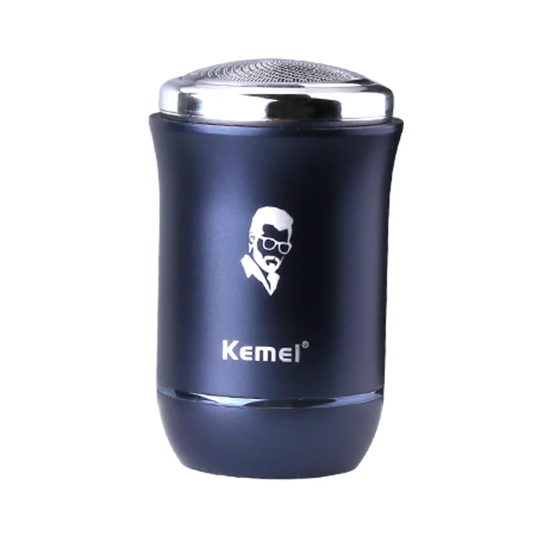 

Компактная мощная перезаряжаемая Бритва для мужчин Kemei, электрическая бритва для бороды, для путешествий или дома, машинка для бритья