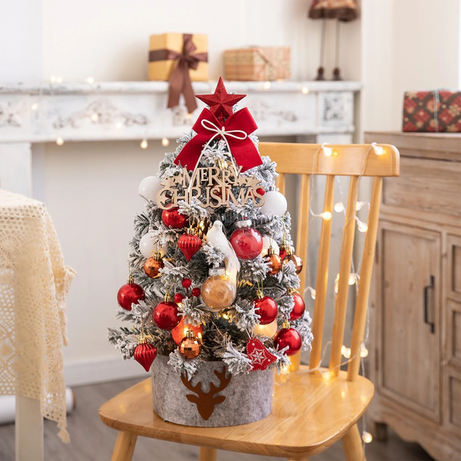 Table Top Christmas Tree: Adorn Your Space with this Artificial Snow Flocked 2.0 ft Xmas Tree - Ideal for Festive Decor 
Table Top Christmas Tree: Adorn Your Space with this Artificial Snow Flocked 2.0 ft Xmas Tree - Ideal for Festive Decor