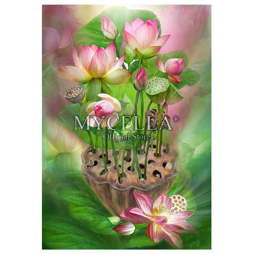 Flowers Pink lotus Full 5d Diy Diamond Painting Jewelry Cross Stitch Complete Kits Mosaic Embroidery Home Decoration Art Gift
Flowers Pink lotus Full 5d Diy Diamond Painting Jewelry Cross Stitch Complete Kits Mosaic Embroidery Home Decoration Art Gift