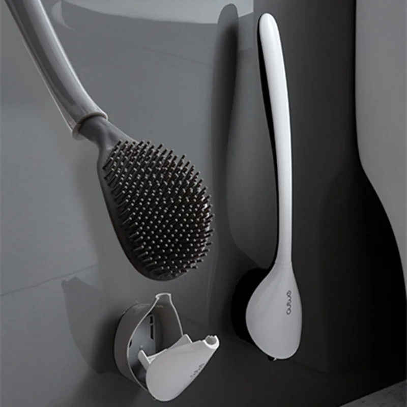 New Silicone Toilet Brushes with Holder Set Wall-Mounted Long Handled Toilet Cleaning Brush Bathroom Accessorie щетка для чистки
New Silicone Toilet Brushes with Holder Set Wall-Mounted Long Handled Toilet Cleaning Brush Bathroom Accessorie щетка для чистки
