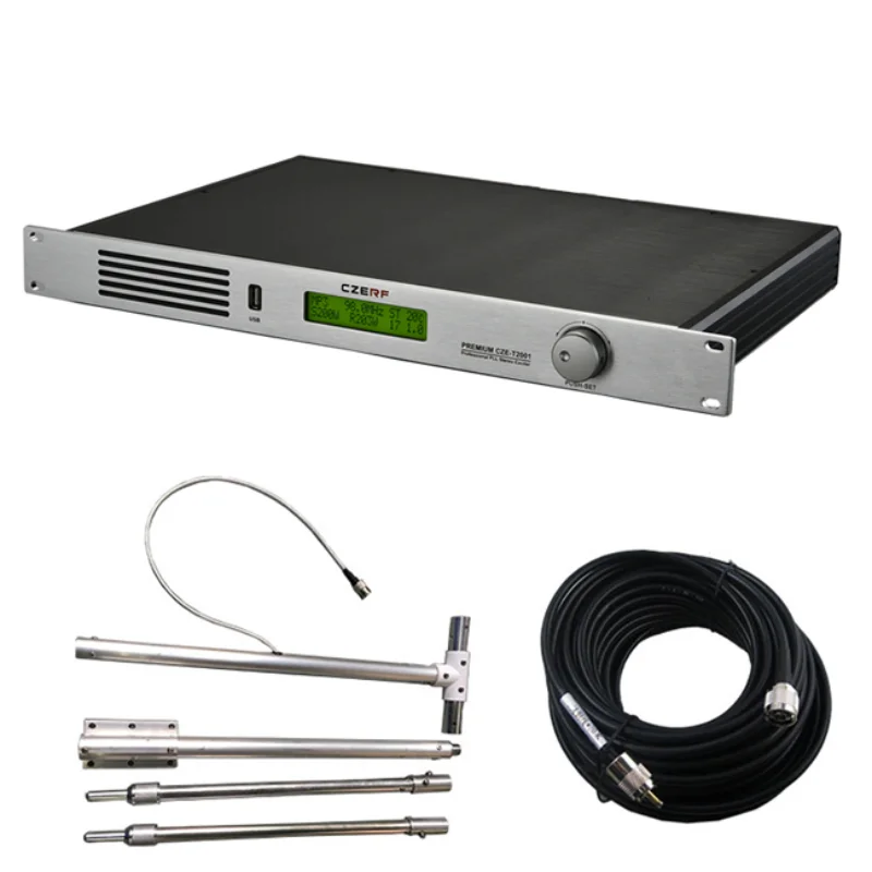 CZE-T2001 200 Вт высокомощная радиостанция FM-трансмиттер с комплектами наружной антенны
CZE-T2001 200 Вт высокомощная радиостанция FM-трансмиттер с комплектами наружной антенны