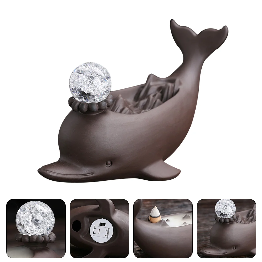 Vivid Dolphin Backflow Ceramic Censer Artistic Home Dolphin Censer Decoration
Vivid Dolphin Backflow Ceramic Censer Artistic Home Dolphin Censer Decoration