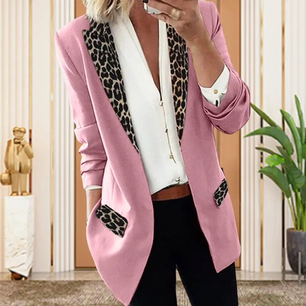 Lady Blazer Thin Blazer Jacket Fashion Women Leopard Notch Lapel Casual Office Suit Coat
Lady Blazer Thin Blazer Jacket Fashion Women Leopard Notch Lapel Casual Office Suit Coat