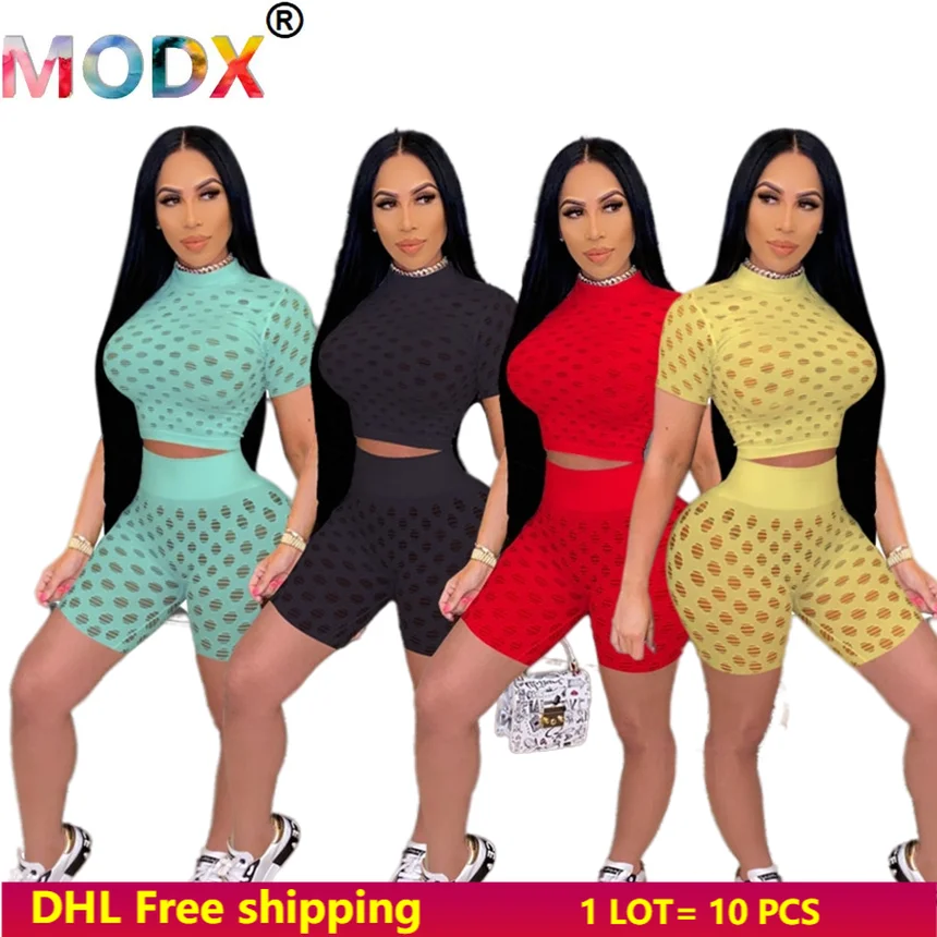 Women Sweatsuit Ripped Two Piece Sets Outfits Short Sleeve T Shirt+mini Shorts Summer Solid Color Jogger Suit 4554
Women Sweatsuit Ripped Two Piece Sets Outfits Short Sleeve T Shirt+mini Shorts Summer Solid Color Jogger Suit 4554