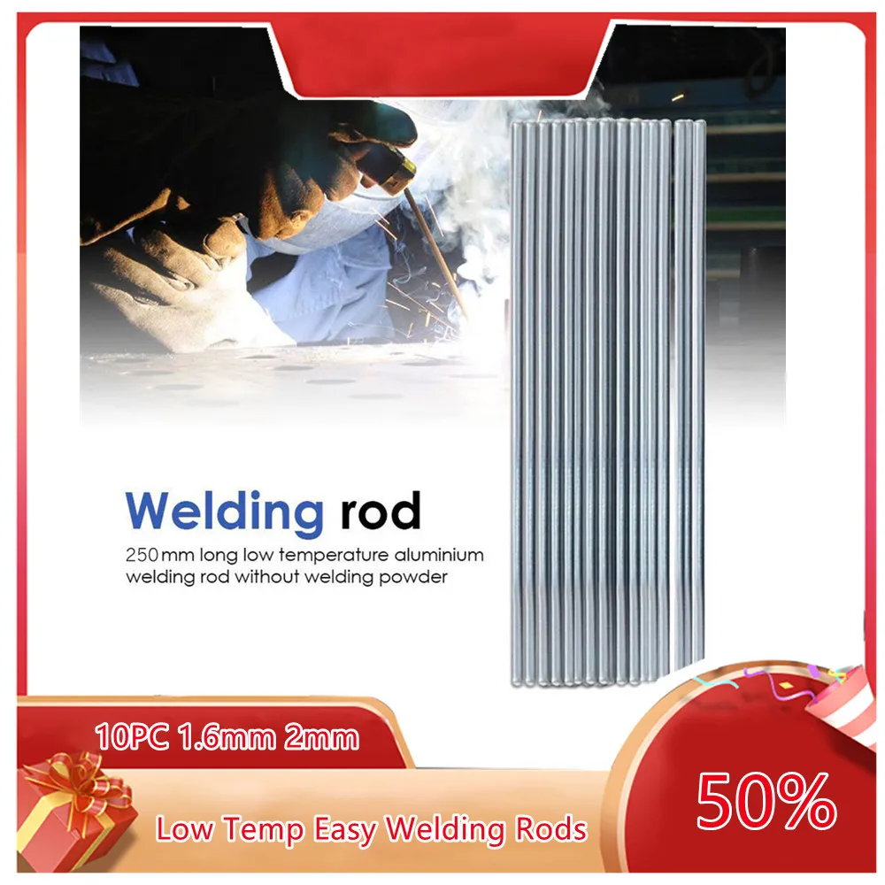 10PC Low Temp Easy Welding Rods Bars Cored Solder 1.6mm 2mm Rod Welding Solder Wire No Need Solder Flux for Aluminum Soldering
10PC Low Temp Easy Welding Rods Bars Cored Solder 1.6mm 2mm Rod Welding Solder Wire No Need Solder Flux for Aluminum Soldering