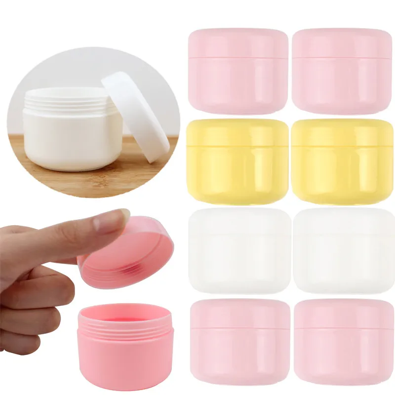 30PCS 10-100g Empty Travel Plastic Cosmetics Jars Refillable Containers Bottles For Cream Facial Cleanser Body Butter Ointments
30PCS 10-100g Empty Travel Plastic Cosmetics Jars Refillable Containers Bottles For Cream Facial Cleanser Body Butter Ointments