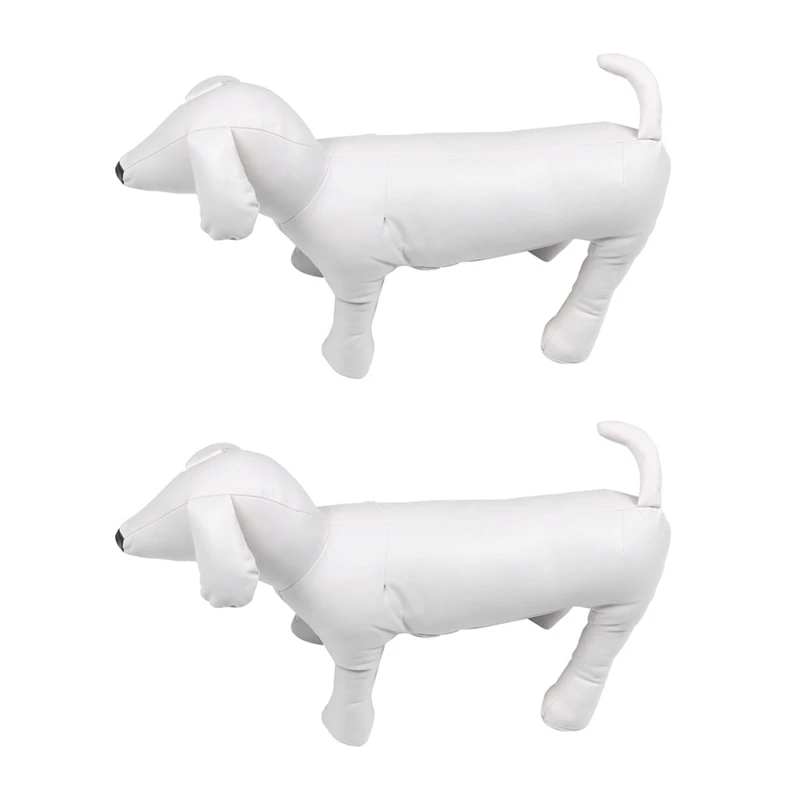 2X Leather Dog Mannequins Standing Position Dog Models Toys Pet Animal Shop Display Mannequin White L
2X Leather Dog Mannequins Standing Position Dog Models Toys Pet Animal Shop Display Mannequin White L