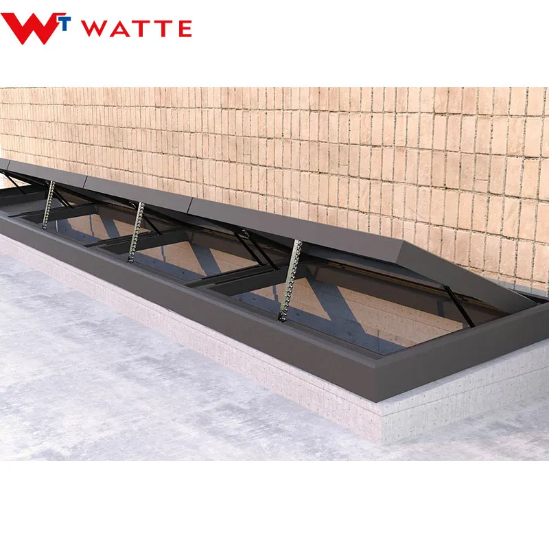 High Quality Welded Aluminum Frame Double Glazed Electric Curved Manual Daylighting Skylight
High Quality Welded Aluminum Frame Double Glazed Electric Curved Manual Daylighting Skylight