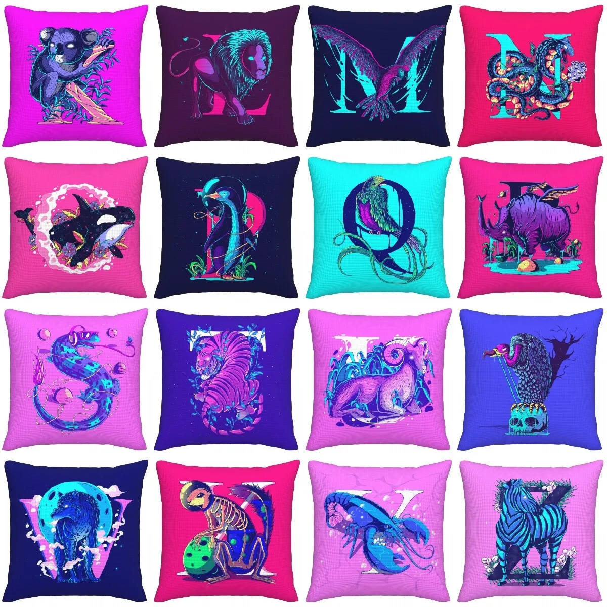 BEEKBING 26 Species Letter Animals Cushion Pillowcase Decoration Sofa Pillowcase Linen Pillowcase Decoration For Home Decoration
BEEKBING 26 Species Letter Animals Cushion Pillowcase Decoration Sofa Pillowcase Linen Pillowcase Decoration For Home Decoration