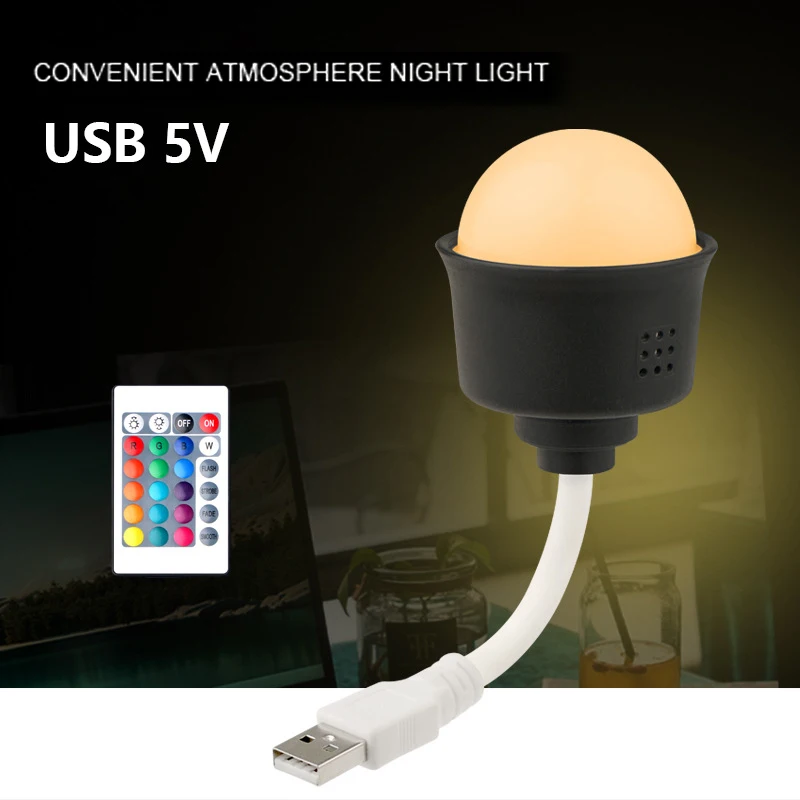 USB Plug LED Night Light Remote Control Color Atmosphere Lamp Portable Mood Light For Kid Bedroom Bedside Decor Christmas Gift
USB Plug LED Night Light Remote Control Color Atmosphere Lamp Portable Mood Light For Kid Bedroom Bedside Decor Christmas Gift