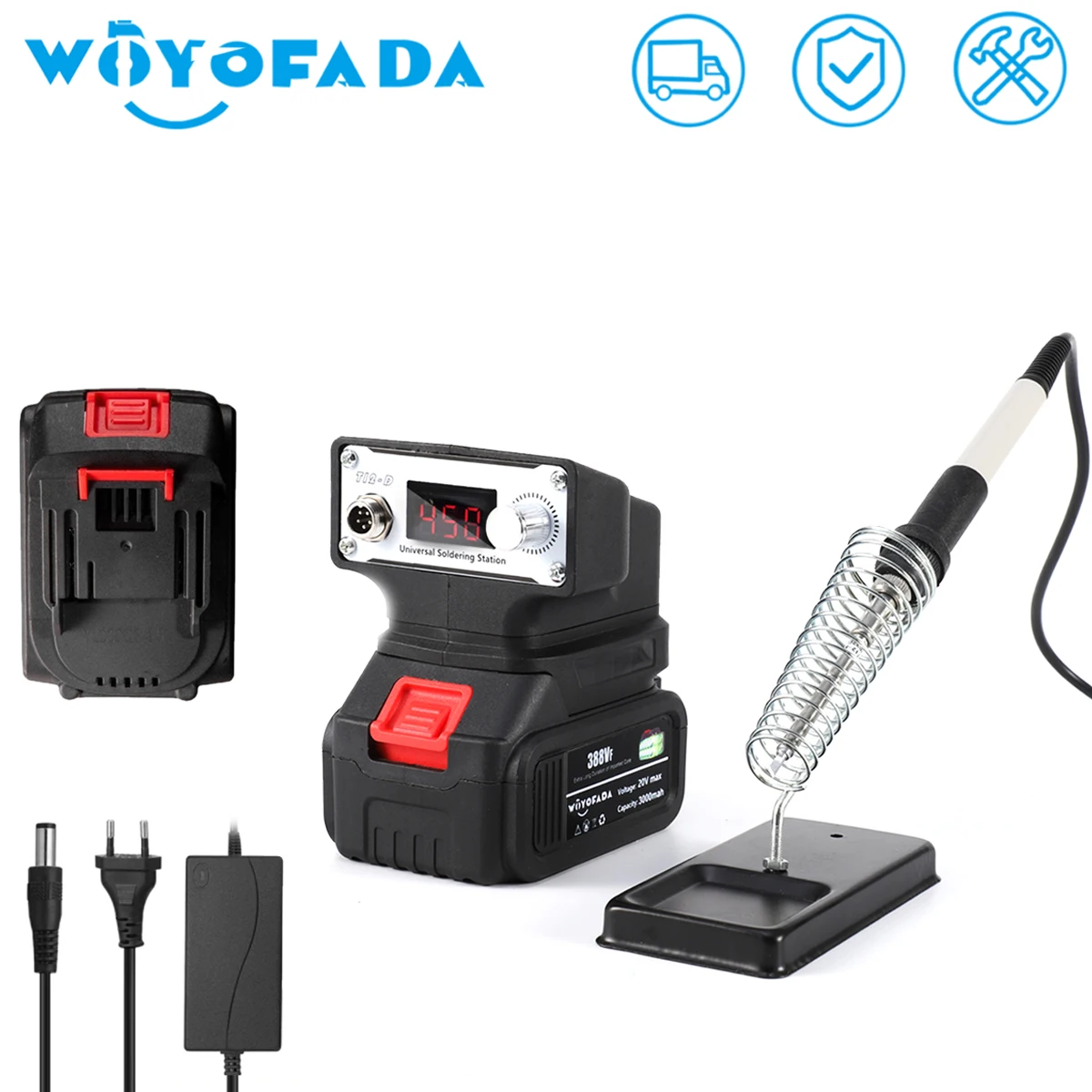 Rechargeable Solder Gun Digital Screen Display Portable Lithium Soldering Station Electric Soldering Iron for Makita battery
Rechargeable Solder Gun Digital Screen Display Portable Lithium Soldering Station Electric Soldering Iron for Makita battery