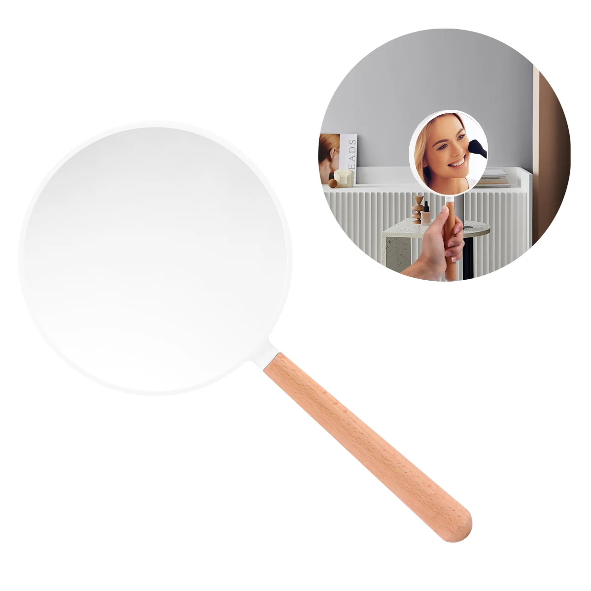 1pc Handheld Travel Mirror Portable Hand Mirror Travel Hand Mirror Handheld Mirrors with Handle Makeup Hand Mirror
1pc Handheld Travel Mirror Portable Hand Mirror Travel Hand Mirror Handheld Mirrors with Handle Makeup Hand Mirror