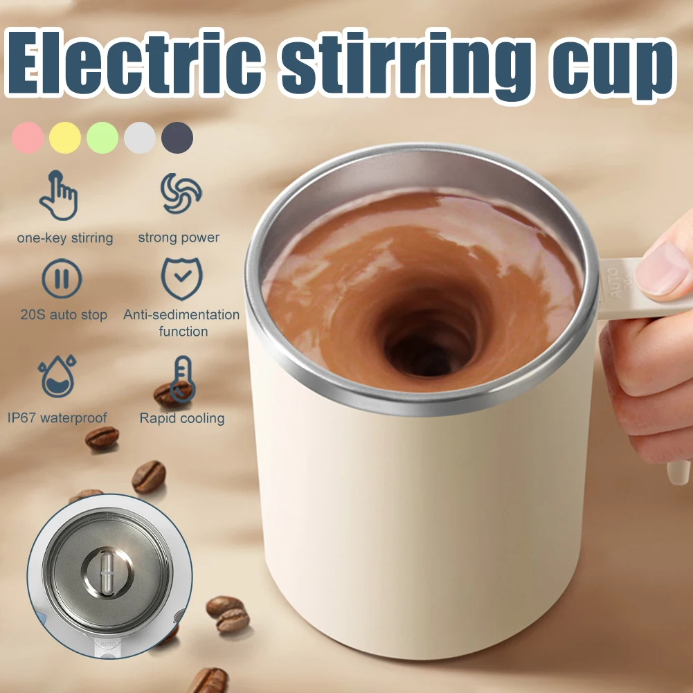 360ML Automatic Self Stirring Magnetic Mug 304 Stainless Steel Coffee Milk Mixing Cup Creative Blender Smart Mixer Thermal Cups
360ML Automatic Self Stirring Magnetic Mug 304 Stainless Steel Coffee Milk Mixing Cup Creative Blender Smart Mixer Thermal Cups
