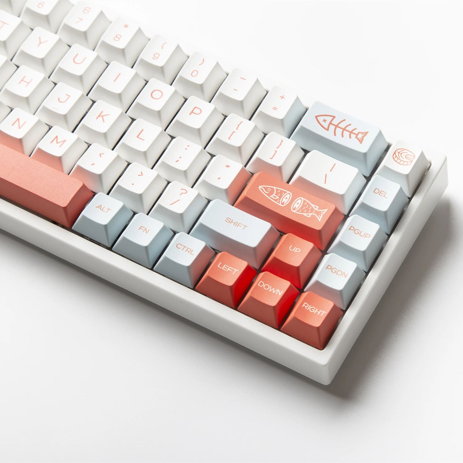 GMK Salmon 141 Keys/set Keycaps PBT Dye-Sublimated Keycaps Cherry Profile for MX Switch Mechanical Keyboard GMK Key Caps
GMK Salmon 141 Keys/set Keycaps PBT Dye-Sublimated Keycaps Cherry Profile for MX Switch Mechanical Keyboard GMK Key Caps