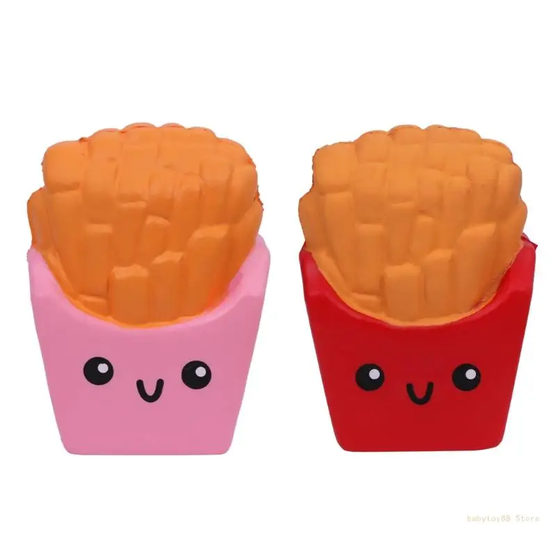 

Y4UD French Fries Scented Slow Rising Stress Relief Squeeze Hand Toy Kids Gift