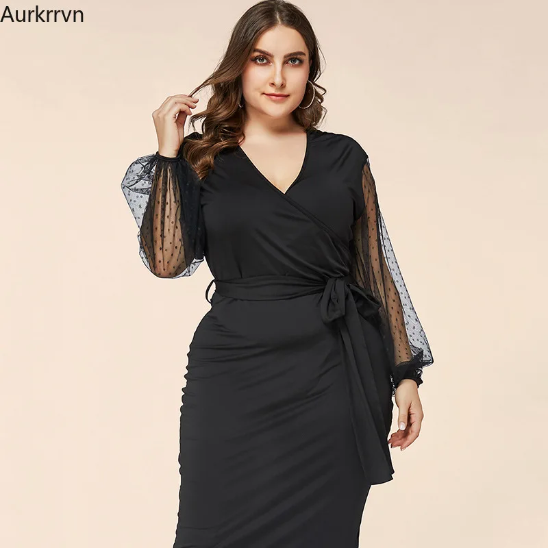 Plus Size Summer Dresses Woman 2022 Transparent Puff Sleeve Lacing Pencil Bodycon Dresses Ladies Elegant Evening Party Dresses
Plus Size Summer Dresses Woman 2022 Transparent Puff Sleeve Lacing Pencil Bodycon Dresses Ladies Elegant Evening Party Dresses