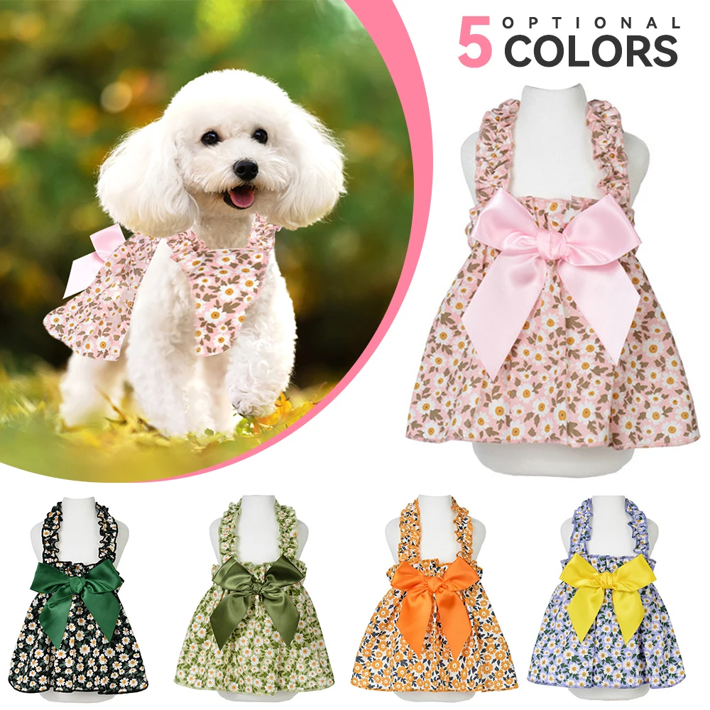 Floral Princess Dress Spring Summer Pet Dog Clothes Sweet Pet Clothing Cute Printed Puppy Cat Skirt Thin Skirt Pet Clothes
Floral Princess Dress Spring Summer Pet Dog Clothes Sweet Pet Clothing Cute Printed Puppy Cat Skirt Thin Skirt Pet Clothes
