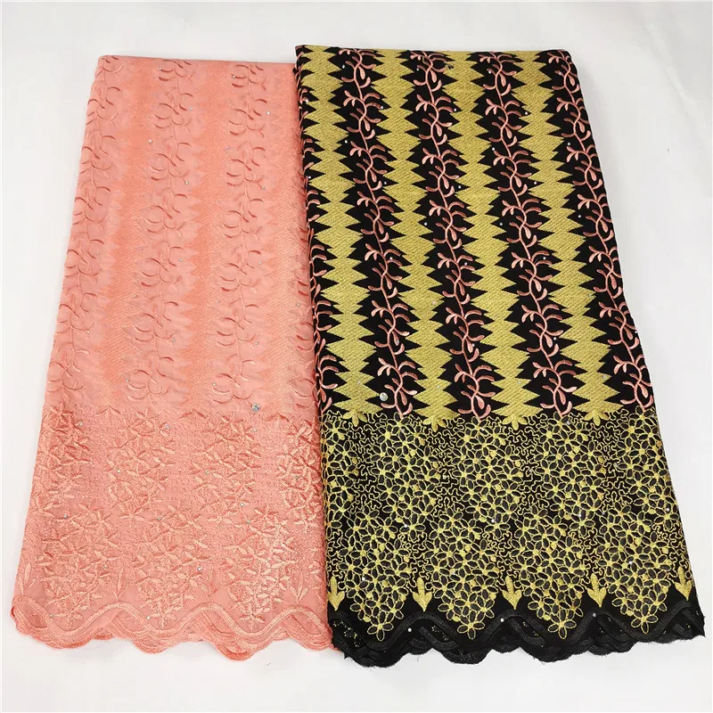 5 Yard High Quality Dry Lace Fabric 2022 Latest Heavy Beaded Embroidery African 100% Cotton Swiss Voile Popular Dubai Style 9L73
5 Yard High Quality Dry Lace Fabric 2022 Latest Heavy Beaded Embroidery African 100% Cotton Swiss Voile Popular Dubai Style 9L73