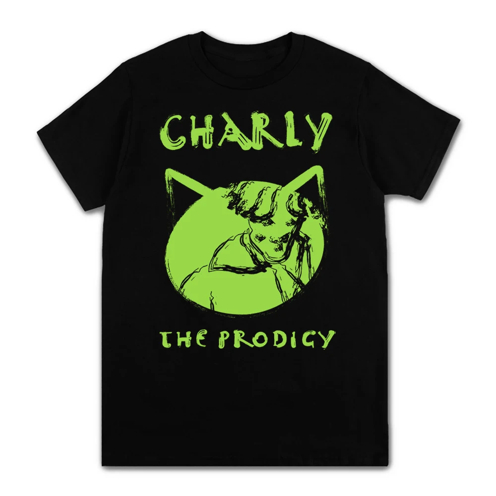 

Men Women High Quality T-Shirt Vintage 90s Charly The Prodigy Print Cotton Tee Shirt Short Sleeve Round Neck Clothing Plus Size
