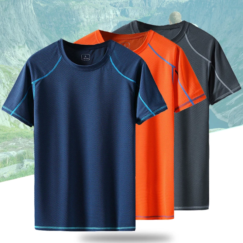 (M-8XL) Men Quick Dry Sport Shirts Breathable Running T-shirt Crossfit Exercise Training Fitness Tops Camping Hiking Tee Shirt
(M-8XL) Men Quick Dry Sport Shirts Breathable Running T-shirt Crossfit Exercise Training Fitness Tops Camping Hiking Tee Shirt