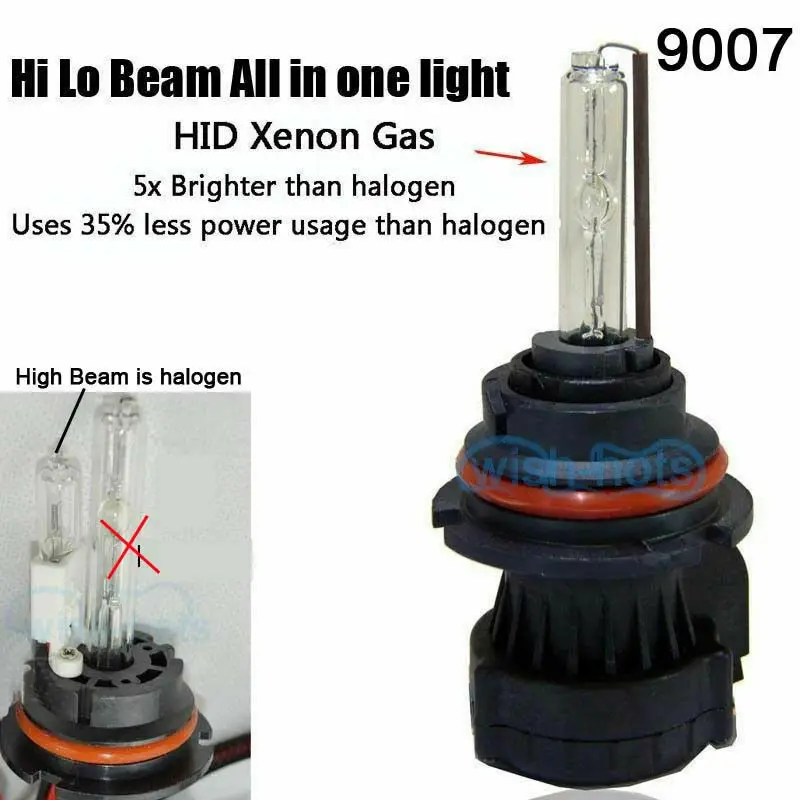 55 Вт 9007 Hb5 Биксеноновые Hid фары комплект ламп 6000K холодный белый сменный галоген |